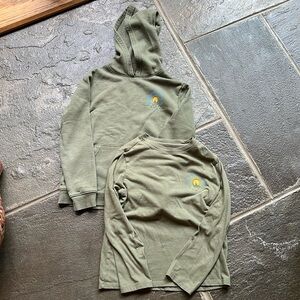 Cat and Jack Hooded Sweatshirt and Shirt Set Size 6/7